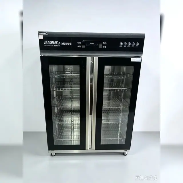 双门全钢无磁热风循环消毒柜，12-01